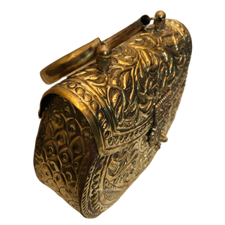VICTORIAN Antique Gold Clutch Bag
