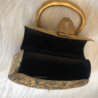 VICTORIAN Antique Gold Clutch Bag