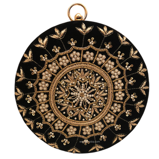 The Midnight Mandala Clutch Bag