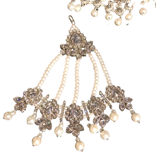 KAIRA Silver Bridal Necklace Set Bundle
