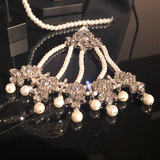 KAIRA Silver Bridal Necklace Set Bundle