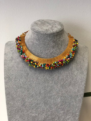 RANG-DE Pearl Necklace Set (Necklace, Earrings) - Multi