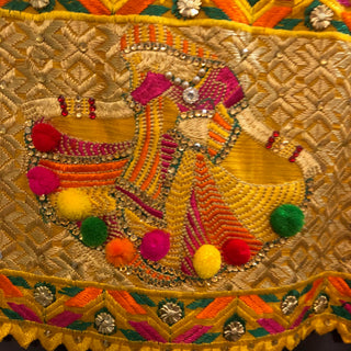 Yellow MAHARANI Punjabi Phulkari Dupatta