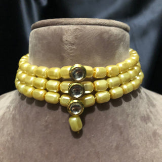 Golden Kundan Necklace Set