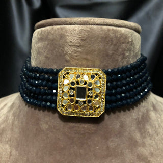 GLASS Choker Necklace Set