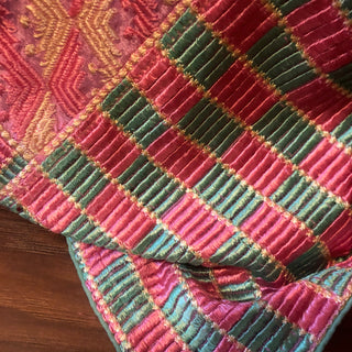 PNKWMINTBOX01 PARI Pink / Mint Phulkari Dupatta