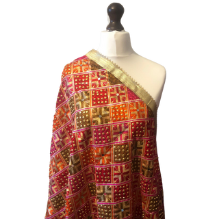 Multi PREET Phulkari Dupatta