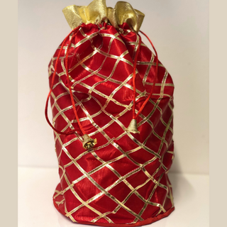 Decorative Drawstring Gift Bag (Red)