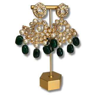 MANNAT Kundan Necklace Set (Jade)