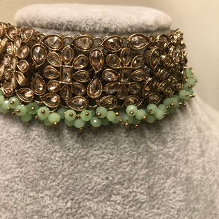 MISHKA Designer Mint Choker Set