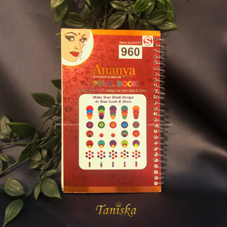 Ananya VELVET Bindi Book (960 Bindis)