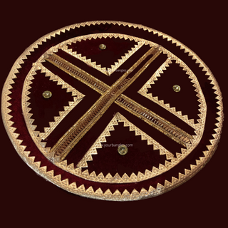 Maroon Ceremony Plate