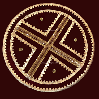 Maroon Ceremony Plate