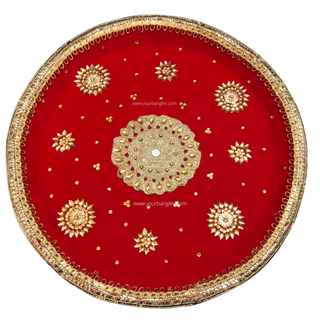 Large Red Ceremony Plate